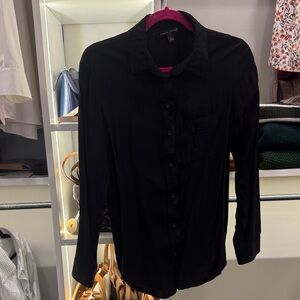 Banana Republic Black Button Down Shirt